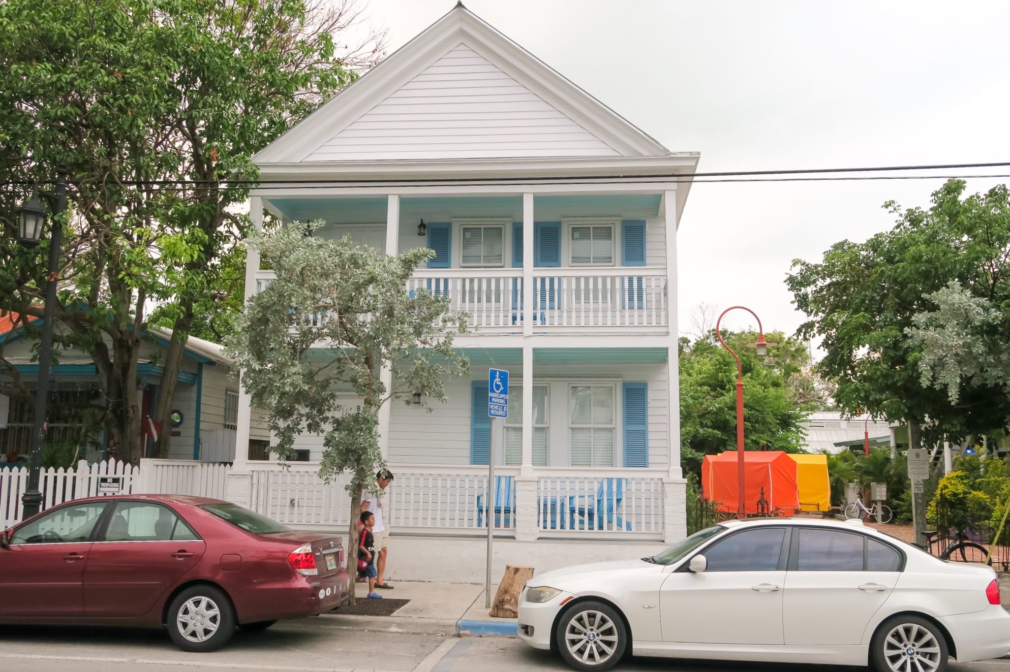 bunte Häuser auf Key West