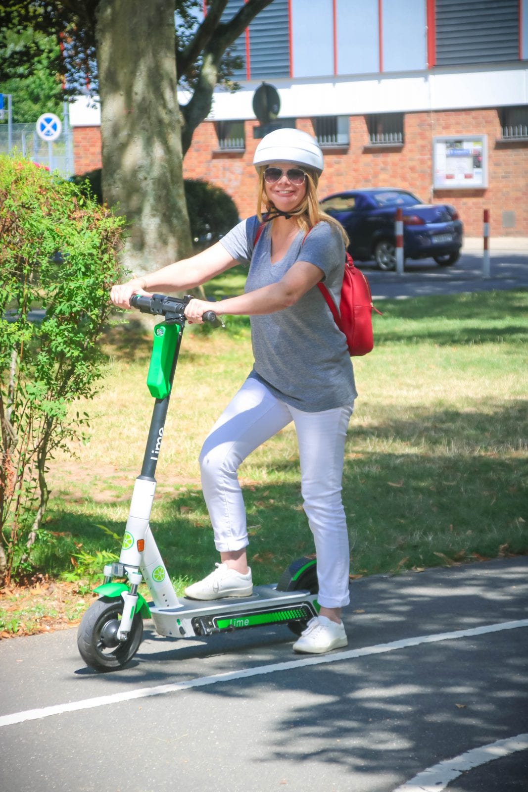 First Ride Lime E-Scooter