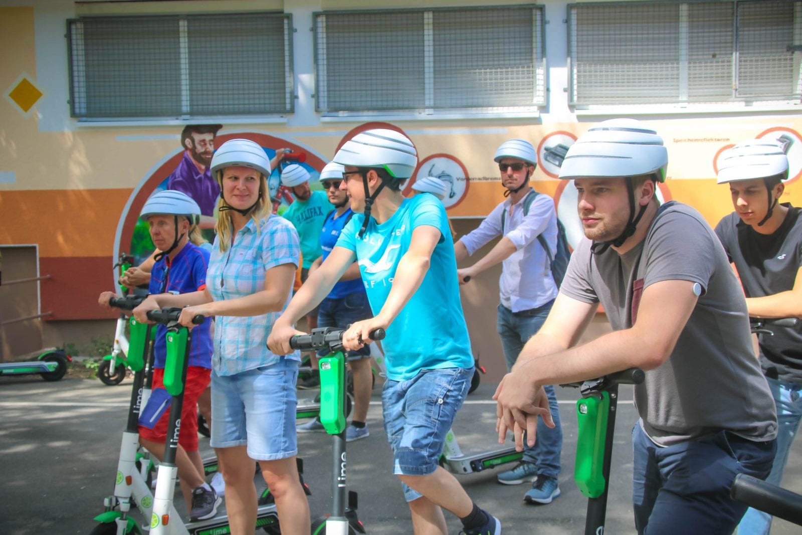 First Ride Lime E-Scooter