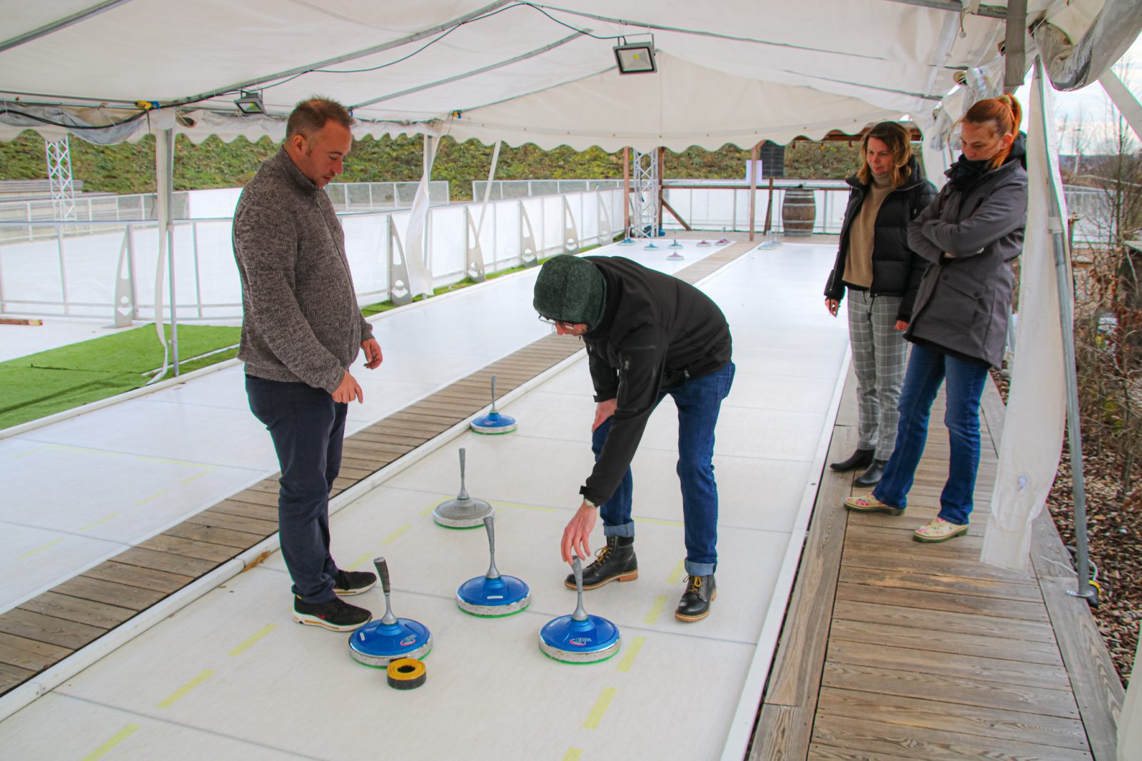 Eisstockschießen Erlebnispark Saarland