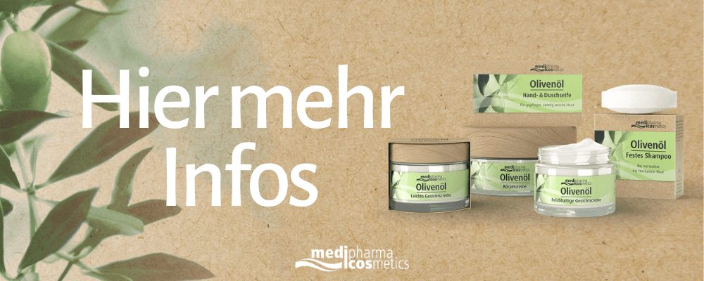 Olivenöl-Pflegeserie von medipharma cosmetics