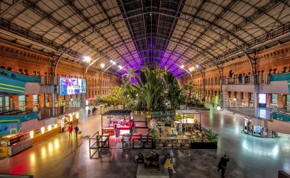 Atocha – Palmen  im Hauptbahnhof von Madrid