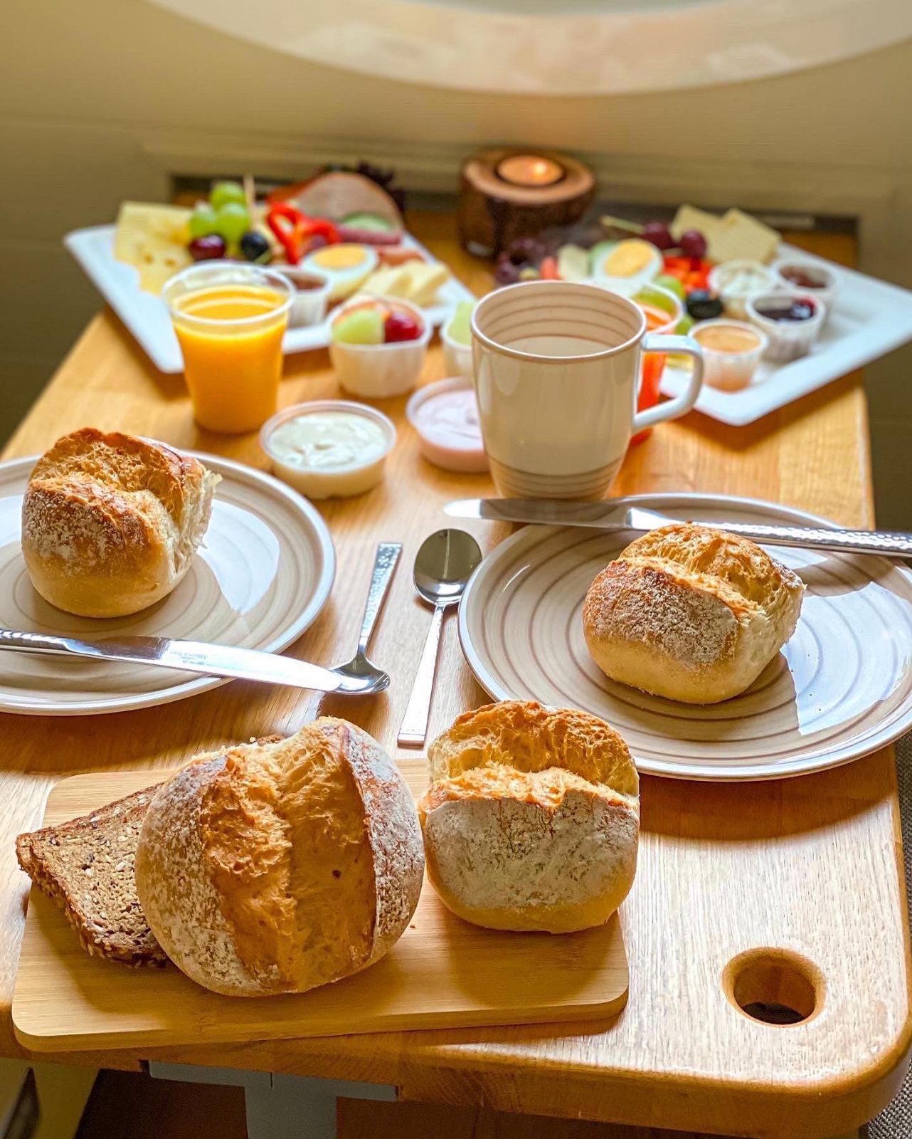 Frühstück im Naturhotelzimmer